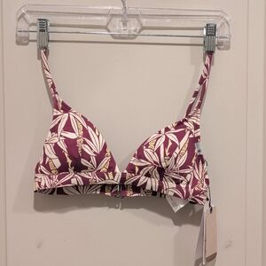 Quicksilver Women's Patterned Bikini Top NWT XS